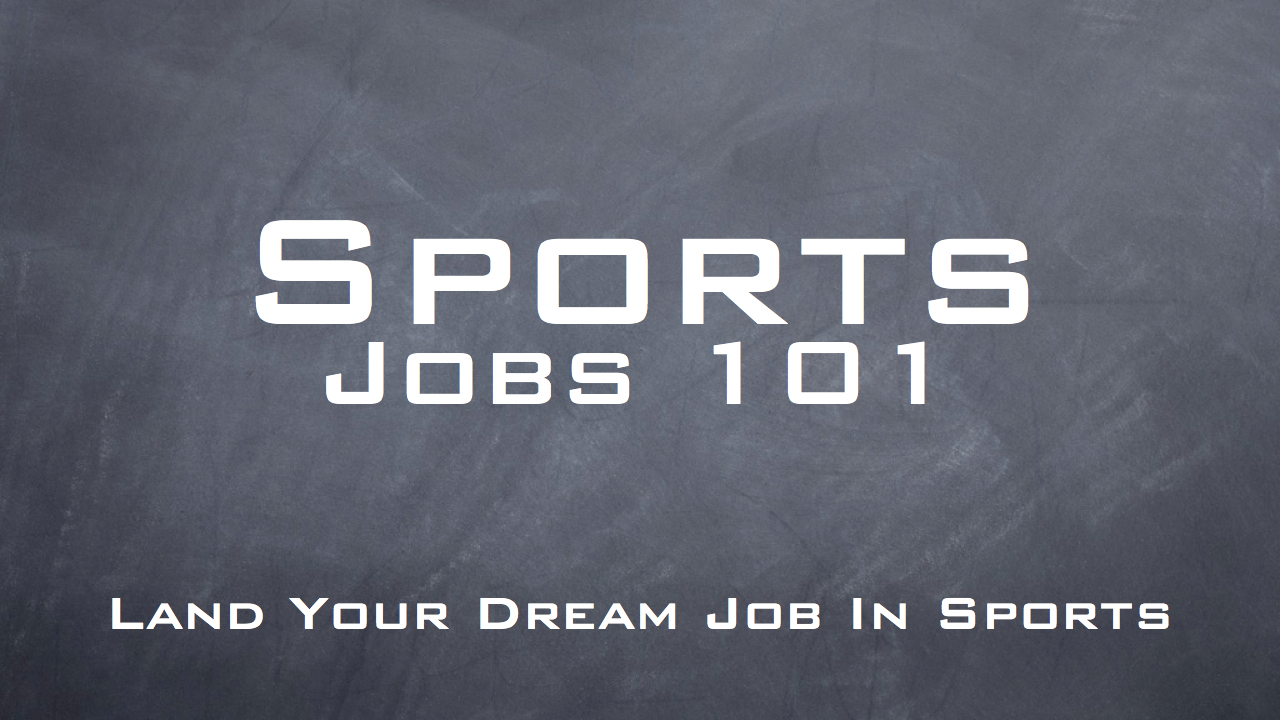 Sports Jobs 101