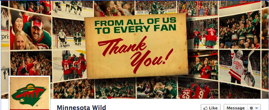 Minnesota Wild Facebook page