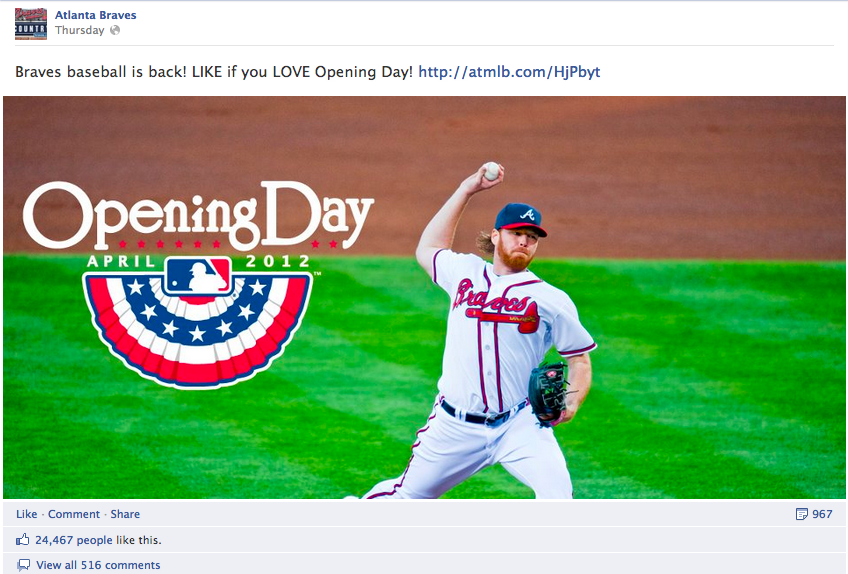Atlanta Braves Facebook page