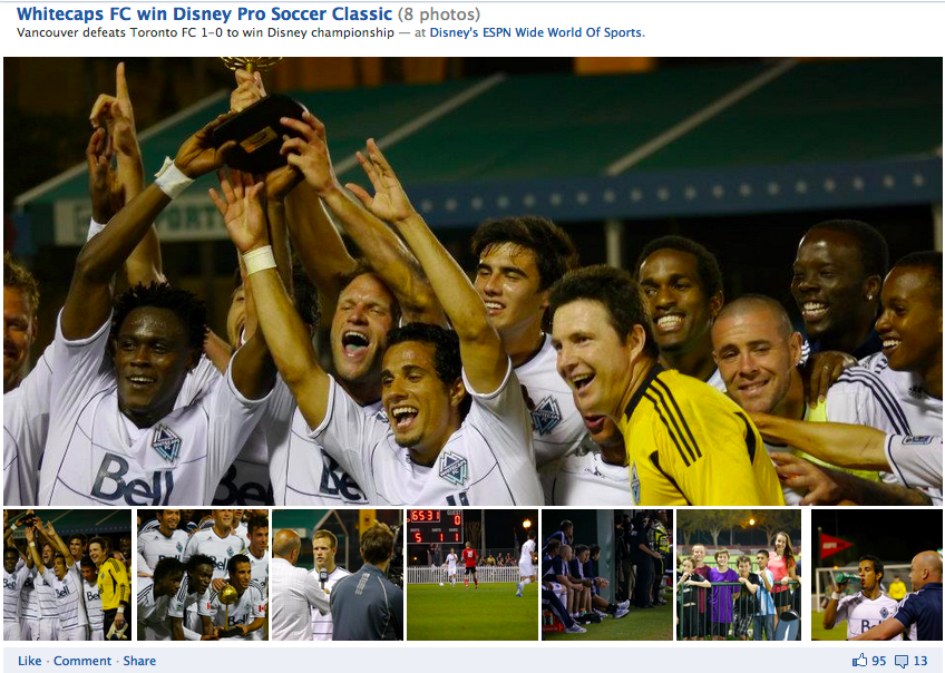 Vancouver Whitecaps Facebook page