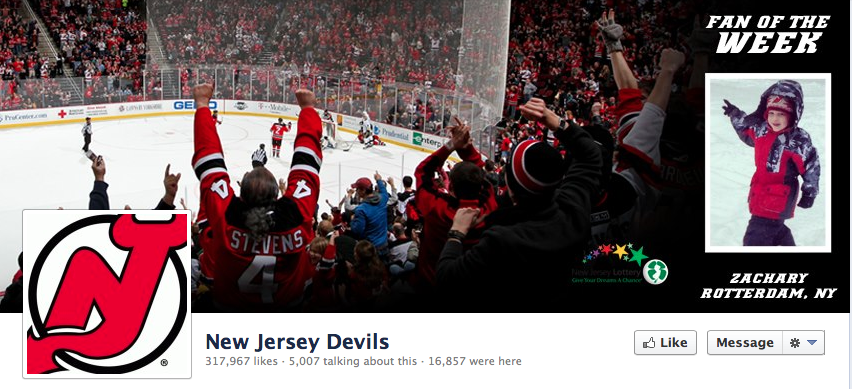 New Jersey Devils Facebook Fan