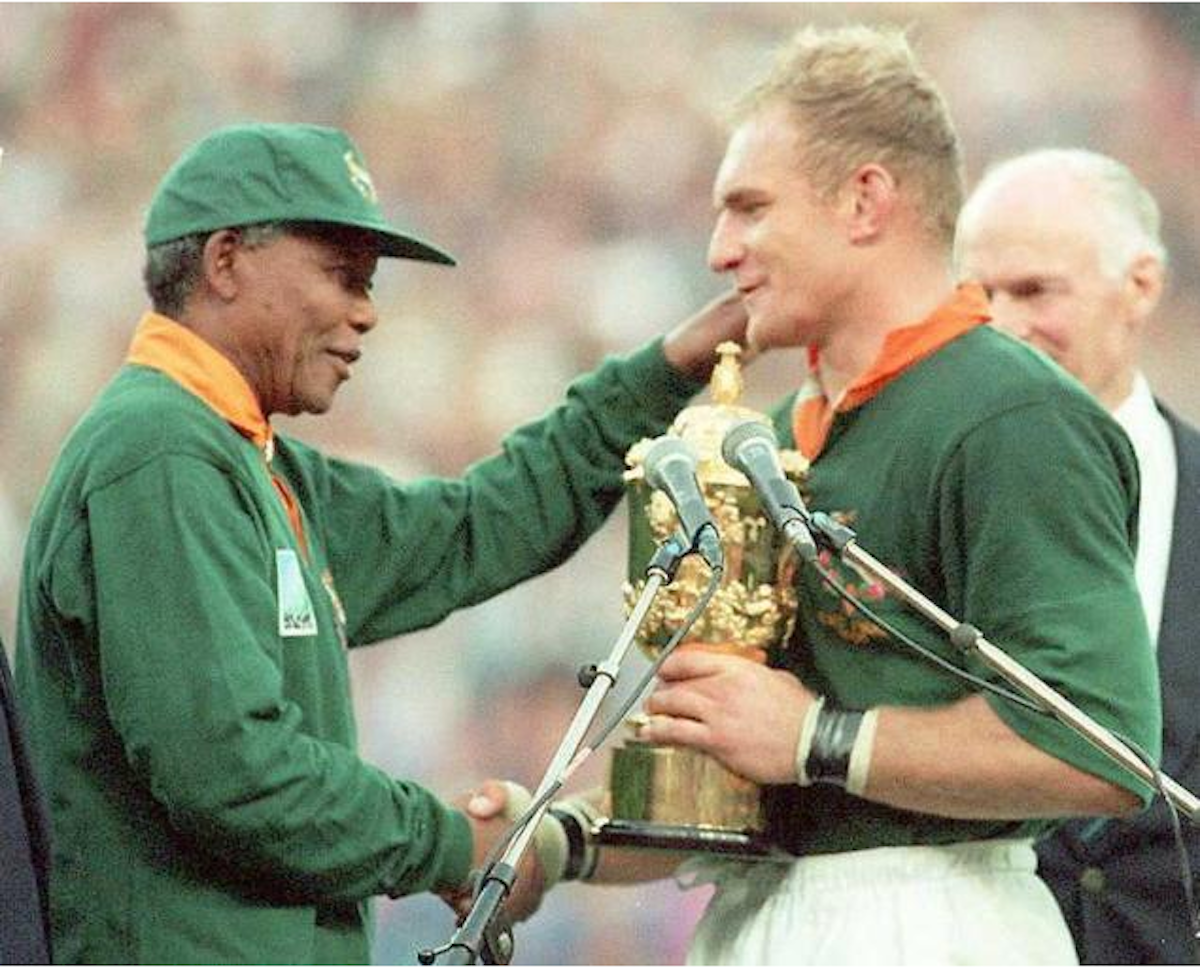 Nelson Mandela changed the world with rugby.